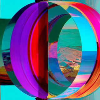 Riftophany style, Midjourney V7: abstract 3D render