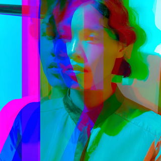 Riftophany style, Midjourney V7: photographic portrait of female protagonist