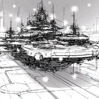 Tailored Gesture Drawing style, Midjourney V7: megacity with futuristic bioarchitecture