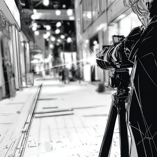 Tailored Gesture Drawing style, Midjourney V7: cinematic shot from sci-fi movie