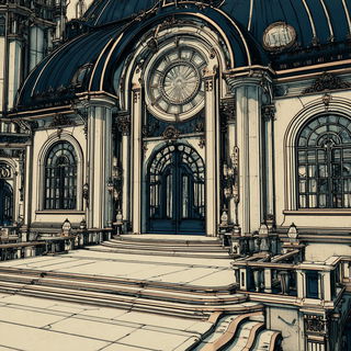 Rust Vein Courtship style, Midjourney V7: abstract 3D render