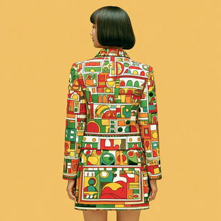 Hortivista style, Midjourney V7: haute-couture fashion outfit