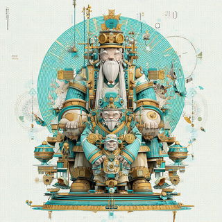 Goldwing Citadel style, Midjourney V7: traditional folk art
