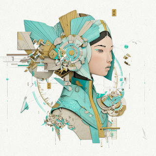 Goldwing Citadel style, Midjourney V7: photographic portrait of female protagonist