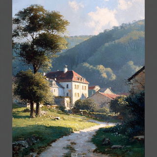 Cloudscar Canticle style, Midjourney V7: classical 18th-century oil painting