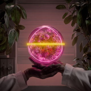 Chromatic Thresholds style, Midjourney V7: editorial illustration for popular scientific magazine cover