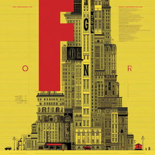 Elephantine Sunprint style, Midjourney V7: typographic composition with large letters