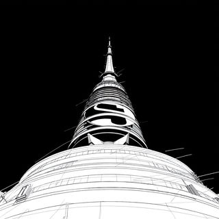 Satellite Jacquard style, Midjourney V7: bold minimalist logo design for Istanbul city municipal services