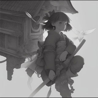 Satellite Jacquard style, Midjourney V7: black-and-white manga comic strip