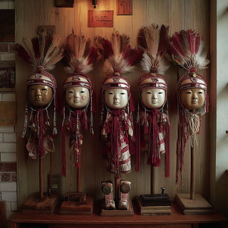 Occlusionary style, Midjourney V7: traditional folk art