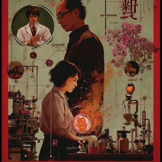 Occlusionary style, Midjourney V7: editorial illustration for popular scientific magazine cover