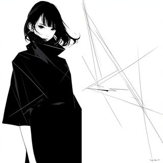 Occlusionary style, Midjourney V7: black-and-white manga comic strip