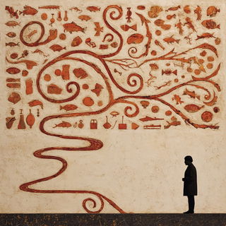 Kilnweather style, Midjourney V7: editorial illustration for popular scientific magazine cover