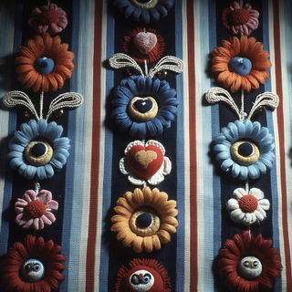 Neocelestism style, Midjourney V7: traditional folk art