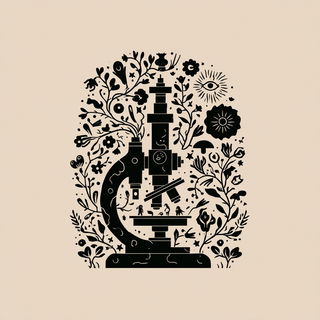 Folklign style, Midjourney V7: editorial illustration for popular scientific magazine cover