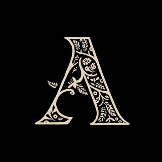 Folklign style, Midjourney V7: typographic composition with large letters