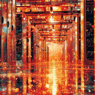 Glintfrost Panoramics style, Midjourney V7: technical infrastructure blueprint schematics