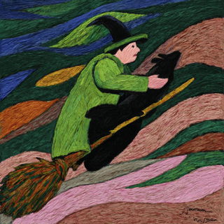 Parallax Briar style, Midjourney V7: retro fairy-tale illustration