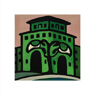Parallax Briar style, Midjourney V7: bold minimalist logo design for Istanbul city municipal services