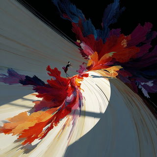 Paintspill Big Top style, Midjourney V7: creative pattern composition