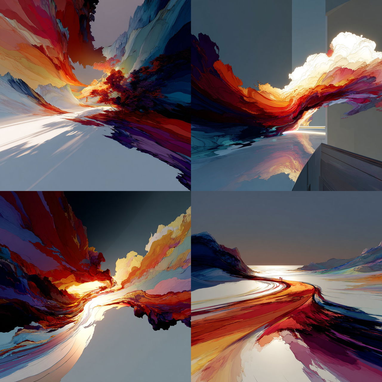 Paintspill Big Top style, Midjourney V7, render 1 of 4