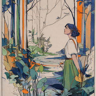Verduraform style, Midjourney V7: retro fairy-tale illustration