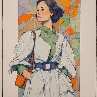 Verduraform style, Midjourney V7: haute-couture fashion outfit