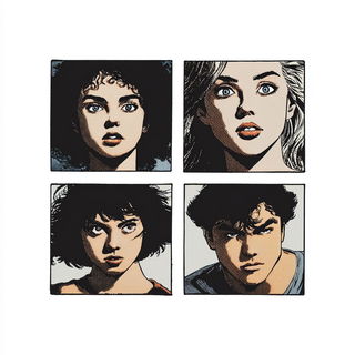 Gearstorm style, Midjourney V7: black-and-white manga comic strip