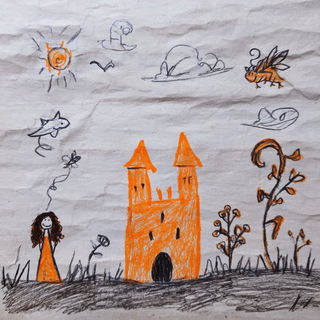 Sketchpilgrimage style, Midjourney V7: retro fairy-tale illustration