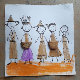 Sketchpilgrimage style, Midjourney V7: traditional folk art