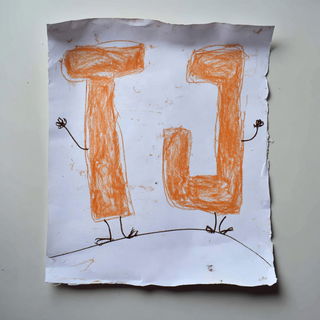Sketchpilgrimage style, Midjourney V7: typographic composition with large letters