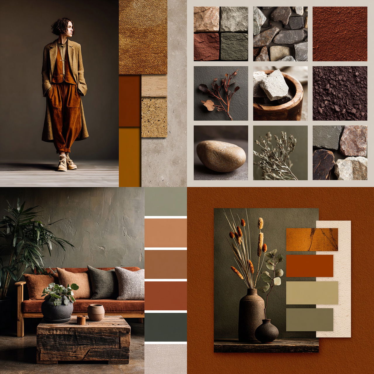 Earthy tones style, Midjourney V7, render 1 of 4