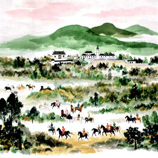 Inkterrace style, Midjourney V7: classical 18th-century oil painting
