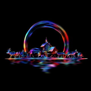 Prismfluidics style, Midjourney V7: traditional folk art