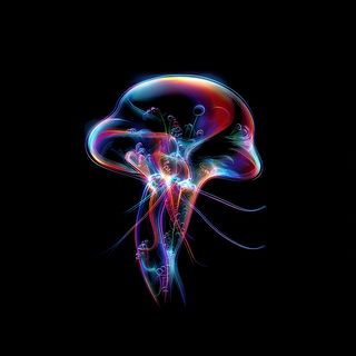 Prismfluidics style, Midjourney V7: editorial illustration for popular scientific magazine cover