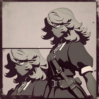 Prismfluidics style, Midjourney V7: black-and-white manga comic strip