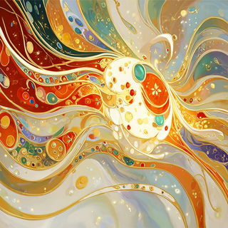 Pilgrim Current style, Midjourney V7: abstract 3D render