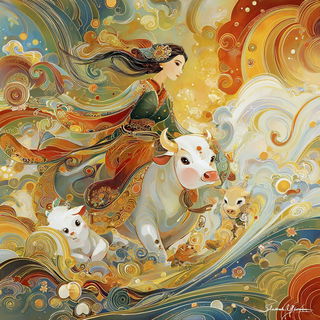 Pilgrim Current style, Midjourney V7: traditional folk art