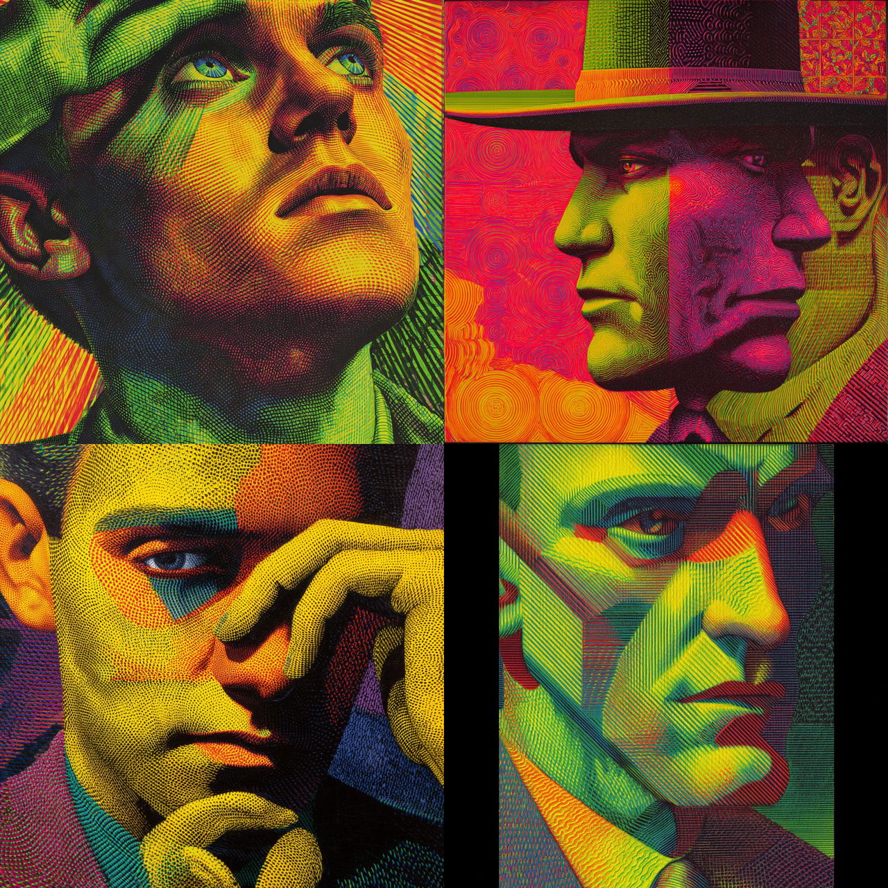 Ed Paschke style, Midjourney V7, render 1 of 4