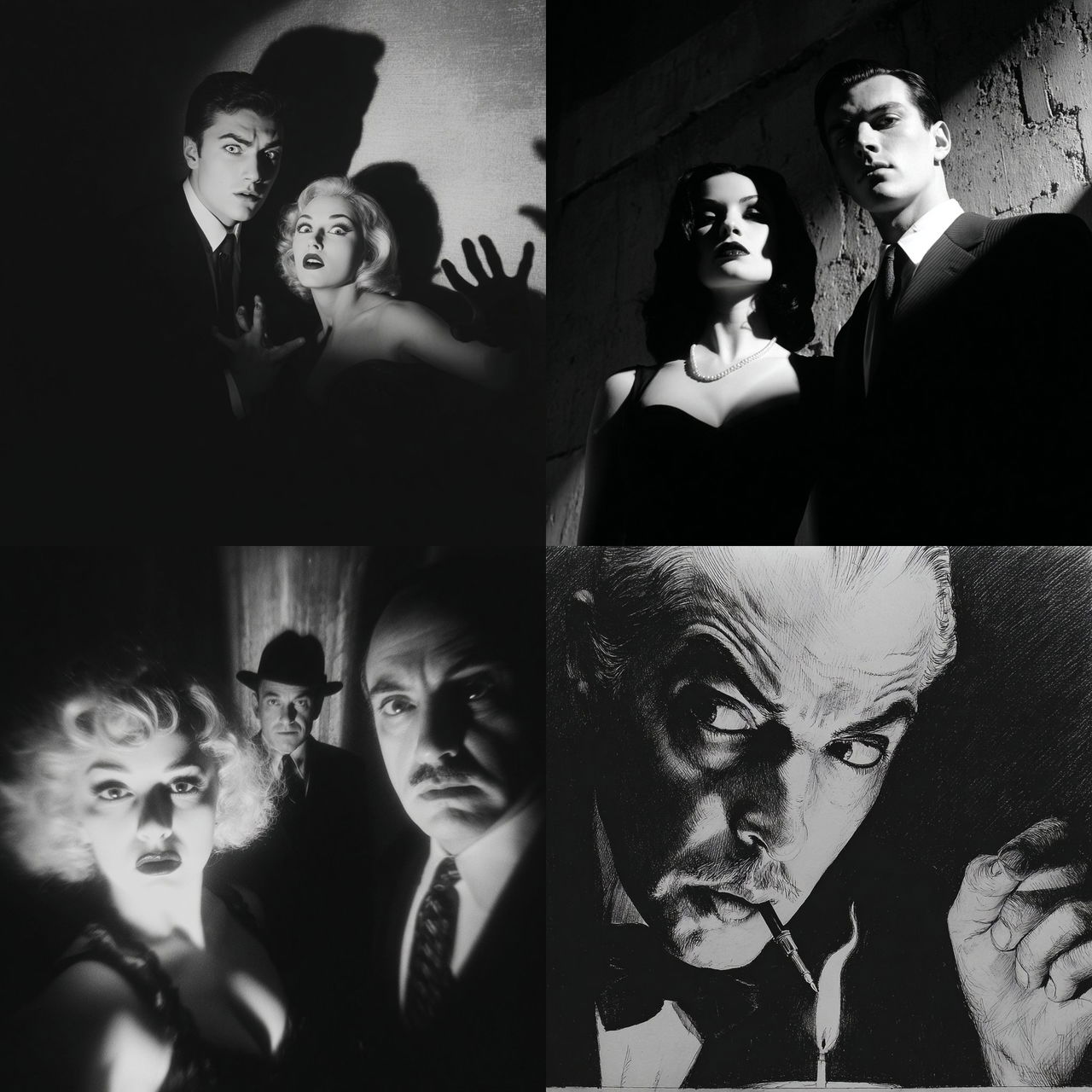Ed Wood style, Midjourney V7, render 1 of 4