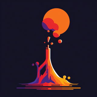Orange Sundial style, Midjourney V7: editorial illustration for popular scientific magazine cover