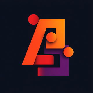 Orange Sundial style, Midjourney V7: typographic composition with large letters