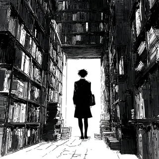 Caustic Silhouette style, Midjourney V7: Midlibrary