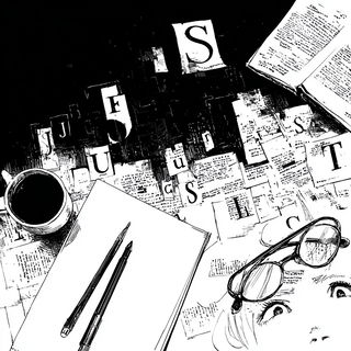 Caustic Silhouette style, Midjourney V7: typographic composition with large letters