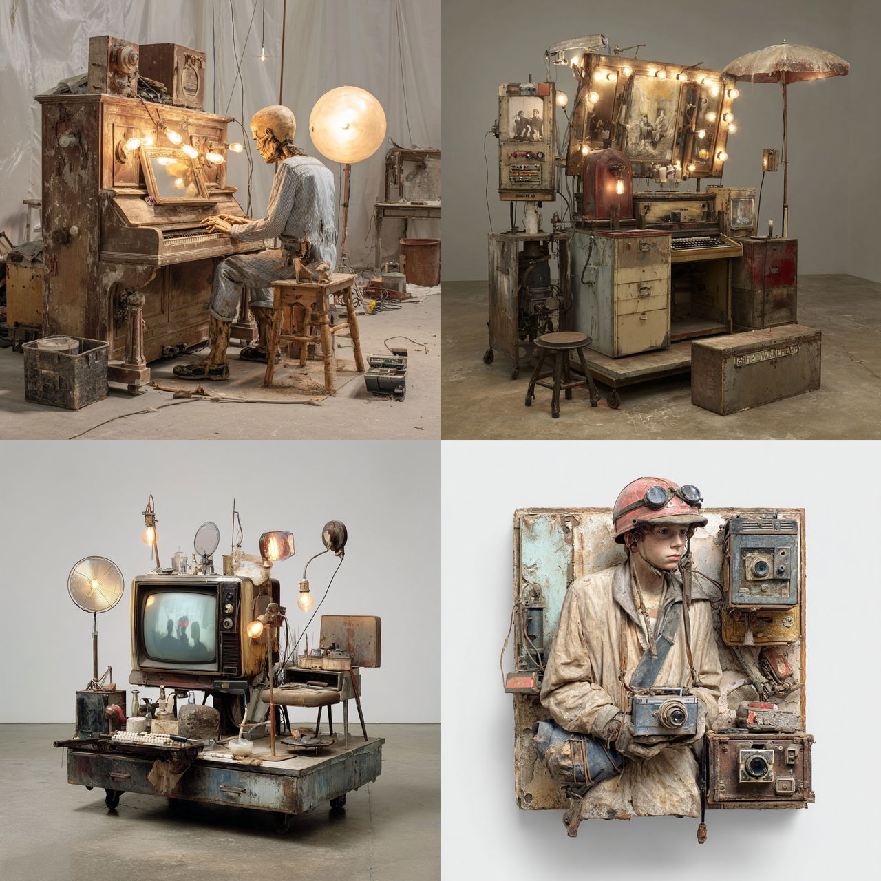 Edward Kienholz style, Midjourney V7, render 1 of 4