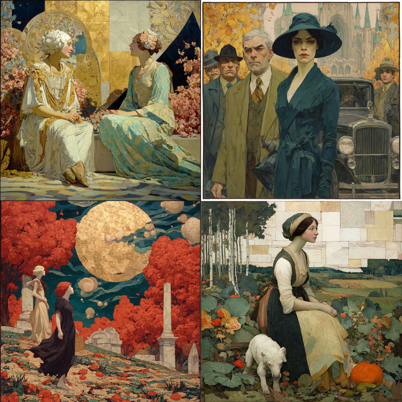Edward Okun style, Midjourney V7, render 1 of 4