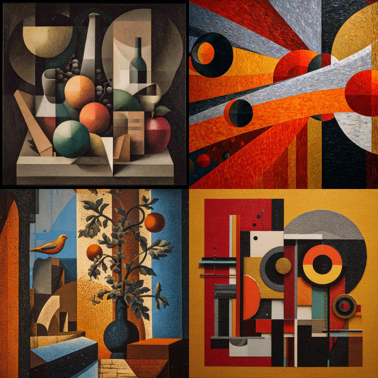 Edward Wadsworth style, Midjourney V7, render 1 of 4
