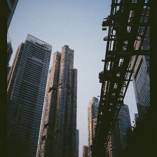 Marlshadow style, Midjourney V7: megacity with futuristic bioarchitecture