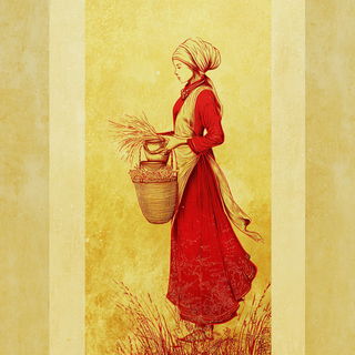 Ruinochromia style, Midjourney V7: traditional folk art