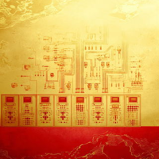 Ruinochromia style, Midjourney V7: technical infrastructure blueprint schematics